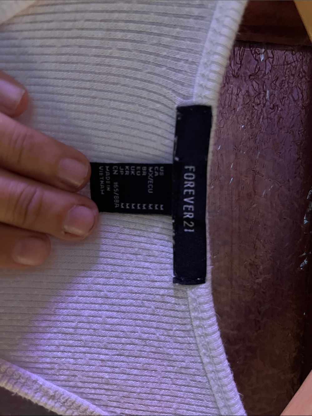 Forever 21 White Ribbed Racerback Button-Front Tank - Picture 2 of 3